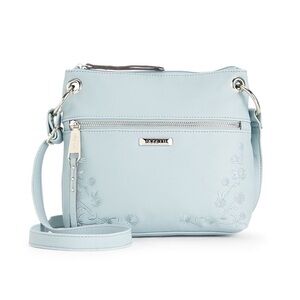 NWOT Rosetti Blue Crossbody Bag with Embossed Design